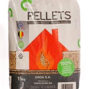 sac de granulés de bois ERDA Pellets pour chauffage domestique